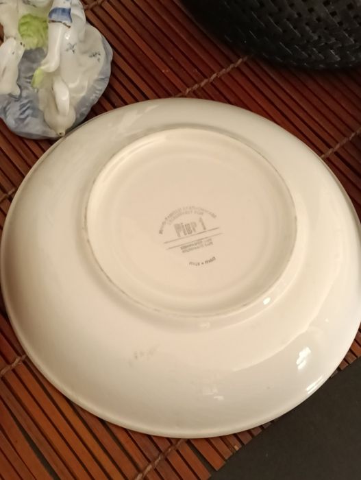 Prato/ saladeira Melanzana, porcelana italiana Pier 1