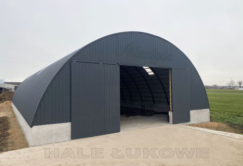 Hala Łukowa Magazynowa Stalowa tunelowa przęsło wiata konstrukcja