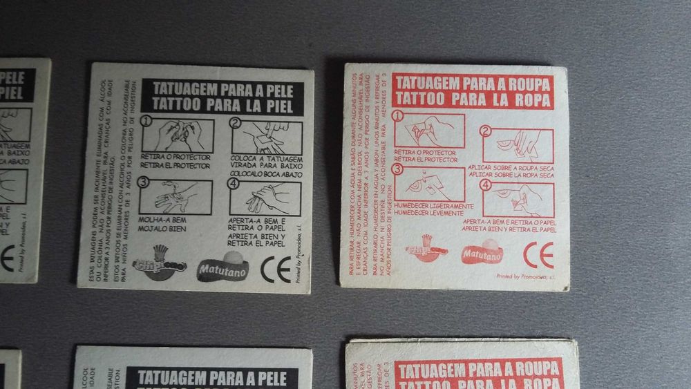 Tatuagens brindes da Chipicao