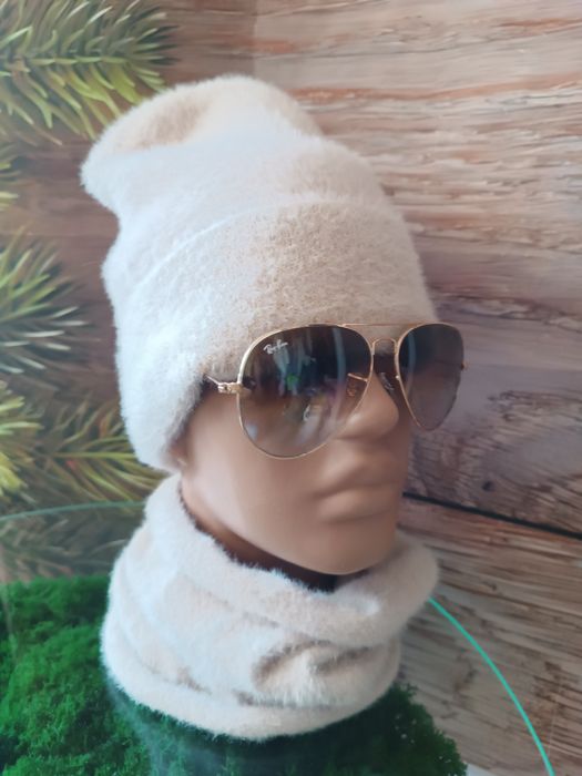 Теплая шапочка. Мягкая ангора.