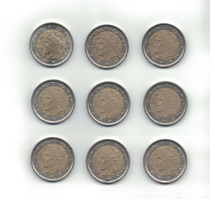 Conjunto de Moedas de 2 Euros