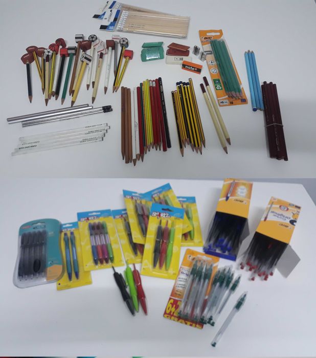 Material Escolar e de Escritorio (NOVO) (vendo todo o conjunto)