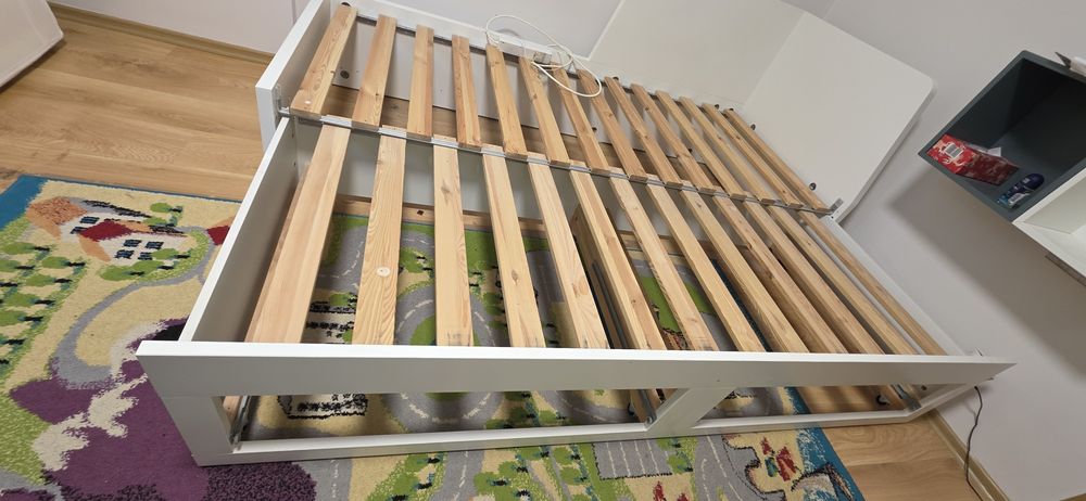 Łóżko Ikea białe używane na części