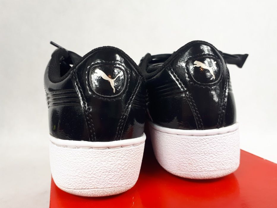 Buty sportowe PUMA vikky ribbon 37.5 us7 czarne sneakersy