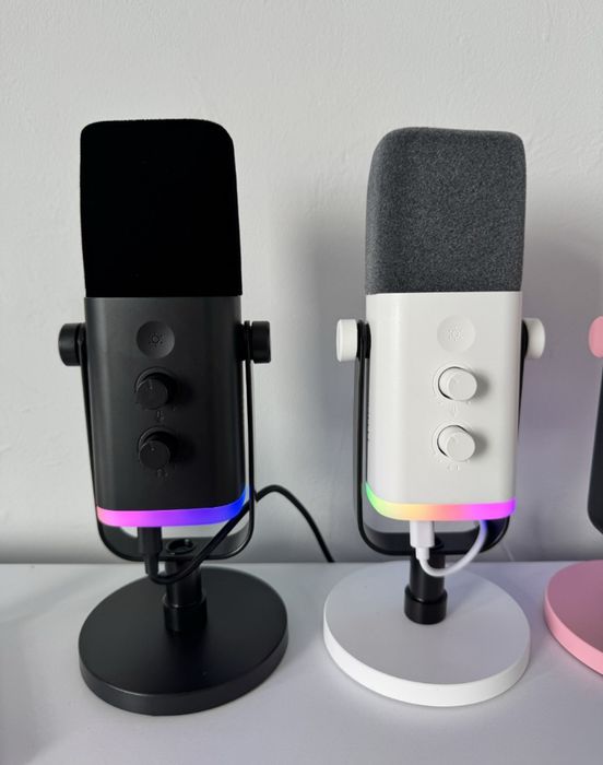 Оригінал нові, чорні/білі мікрофони Fifine Ampligame AM8 для стрімерів
