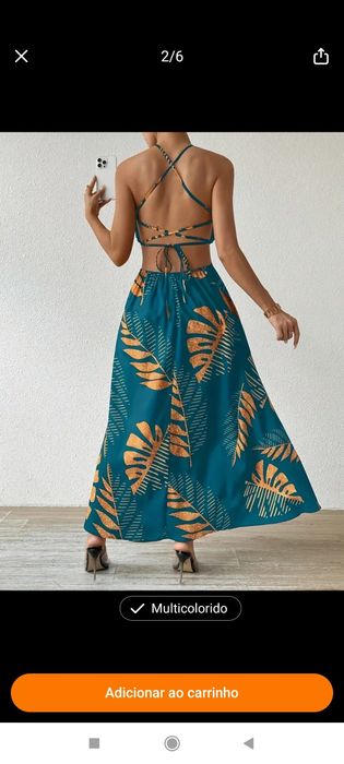 Lindo vestido de verão NOVO tamanho L