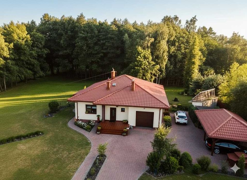 Komfortowy dom z ogrodem i własnym lasem
