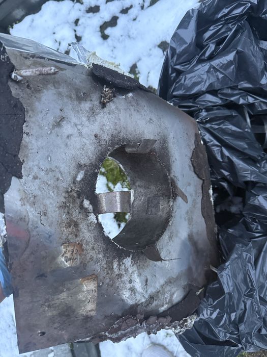 Daszek  kominowy +podstawa+rura spalinowa 80