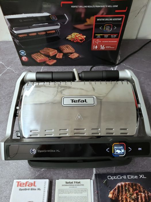 Гарантія, чек! Електрогриль TEFAL OptiGrill Elite XL гриль тефаль