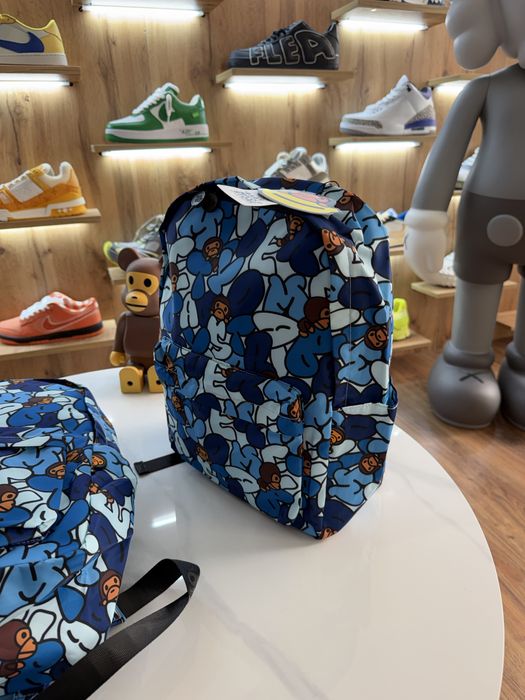 Рюкзак Baby Milo Bape A Bathing Ape Blue Logo Nylon — zdjęcie 3