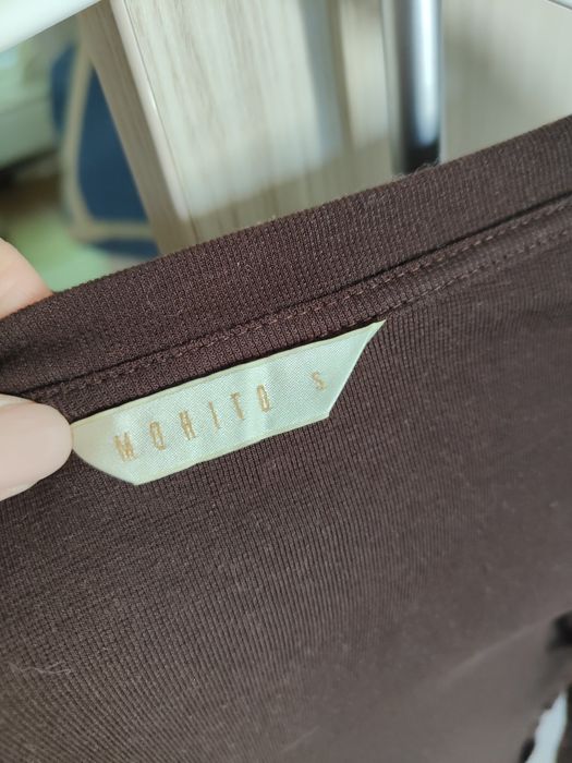 Brązowy longsleeve z dodatkiem wełny, Mohito S