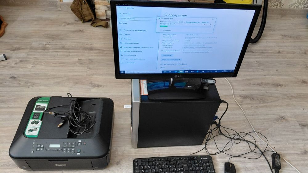 Продам комплект ПК: i3-2120 / RAM 4GB, Монітор LG 23" / Клавіатура, миша, веб-камера (+ БФП Canon MX394)