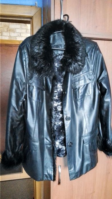 Куртка кожаная утепленная 50р