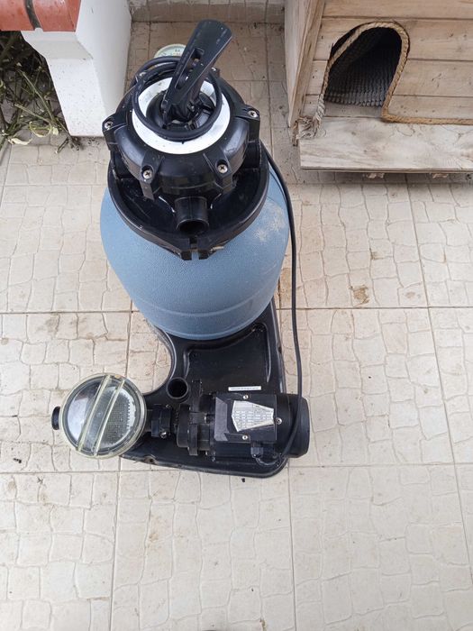 Motor de piscina com filtro de areia