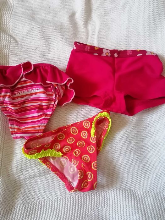 3 cuecas bikini bebé menina 6M