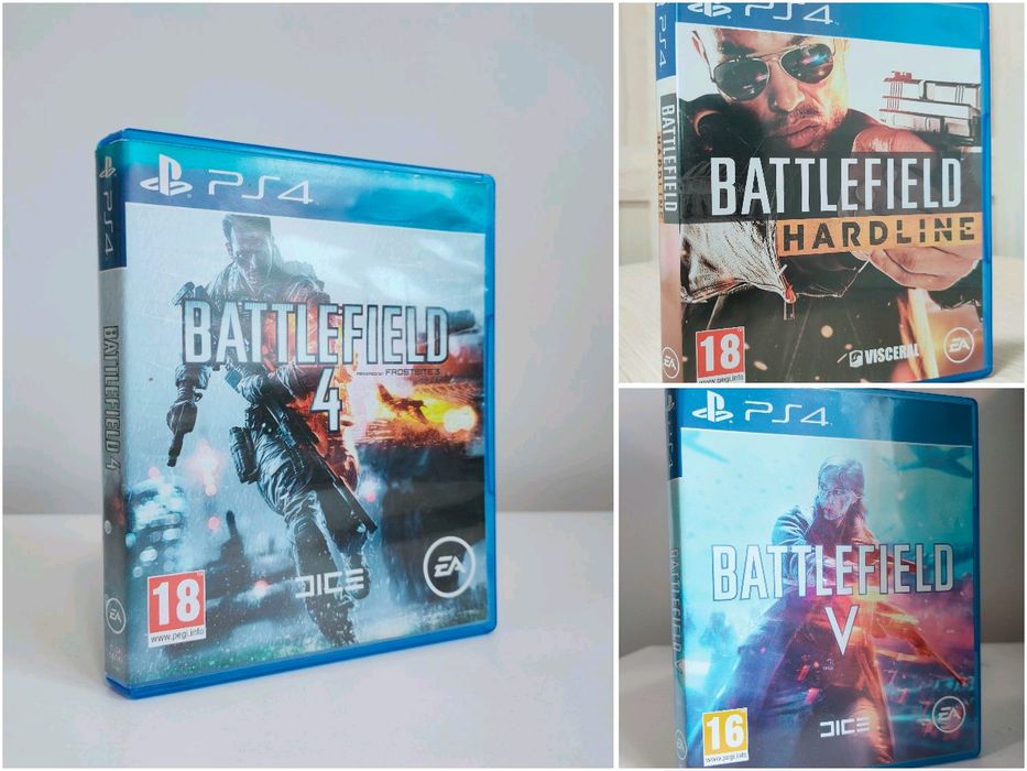 Battlefield 4, 5, Hardline - Pakiet 3 gier PS4
