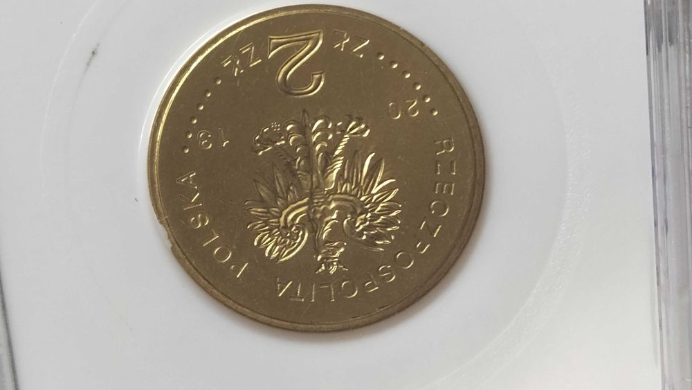 2 zł grading wysoki MS69 unikat,jedyna taka nota.oryginał.