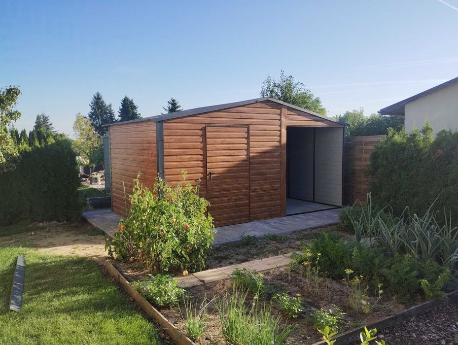 garaż blaszany drewnopodobny 8,5x6, 6x6, 4x6, wiaty, hale