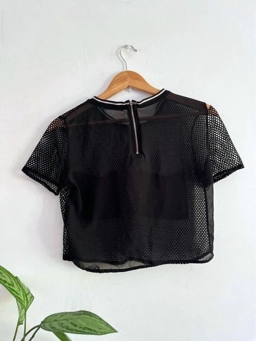 Top Manga Curta Preto S