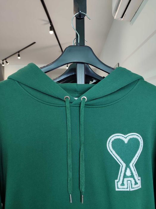 Худі AMI Paris Oversize Ami de Coeur hoodie Green