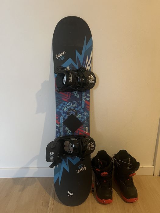 Deska snowboard Salomon El Capitan 120 cm + buty Burton