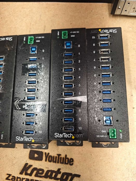 Przemysłowy Hub USB 3.0 StarTech 10 portów Metalowa Obudowa