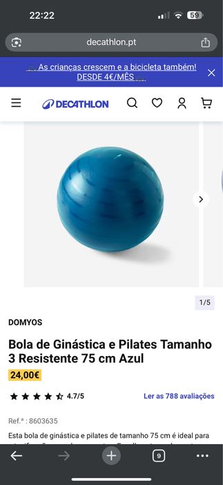 Bola pilates/ginastica