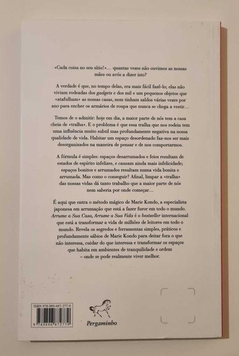 Arrume a Sua Casa, Arrume a Sua Vida – Marie Kondo (Estado Livro Novo)