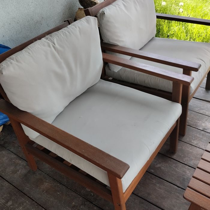 Zestaw ogrodowy drewniany