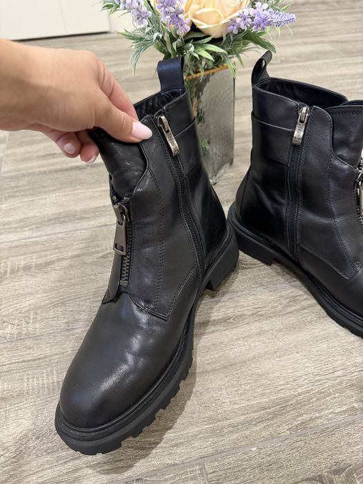 Черевики зимові жіночі шкіряні , зручні та комфортні, цегейка