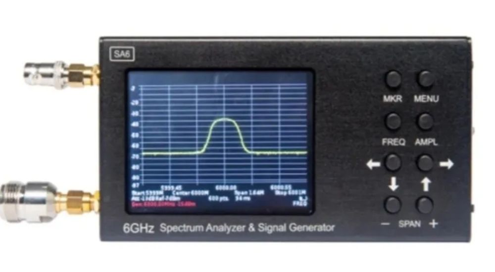 Анализатор спектра SA6 и генератор сигнала, 6.2Ггц
