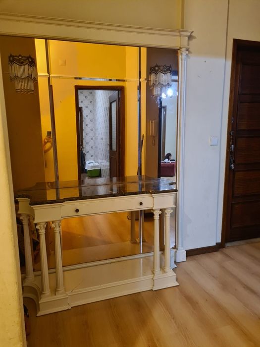 Móvel entrada espelhado 2 candeeiros