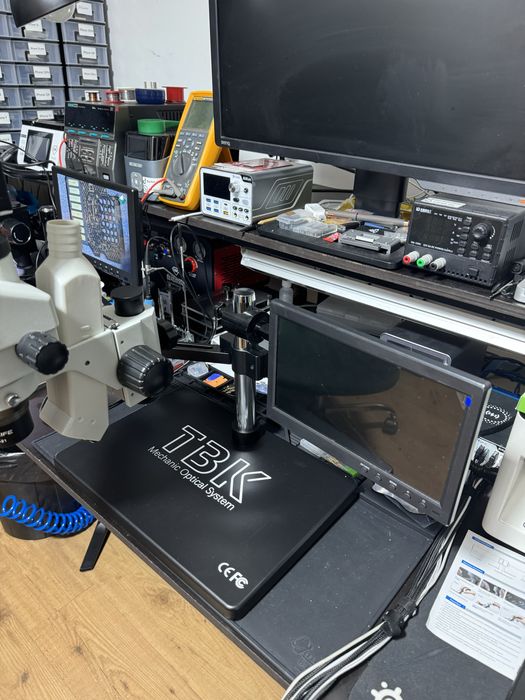 Microscopio profissional microsoldadora completo