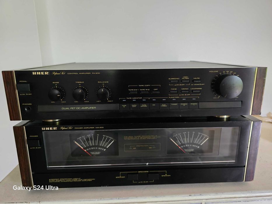 UHER zestaw MA-200 , PA-200 , retro , wzmacniacz i końcówka mocy