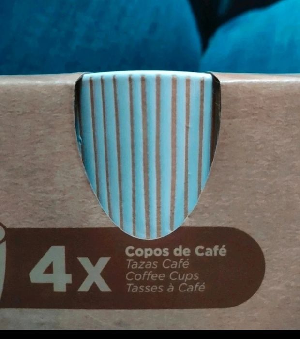 4 copos para café