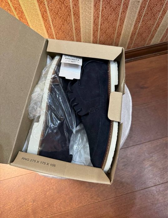 Новые мужские замшевые туфли Zara (Оригинал) размер 37 / Туфли дерби Zara
