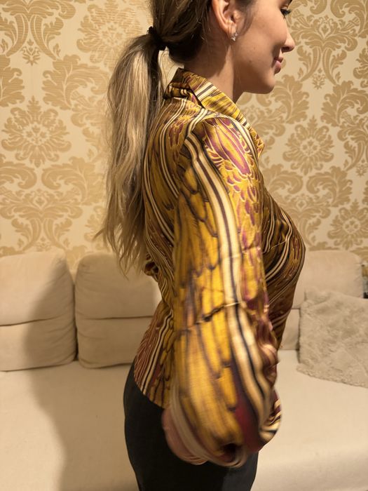 Рубашка gizia шелк турецкий бренд версаче