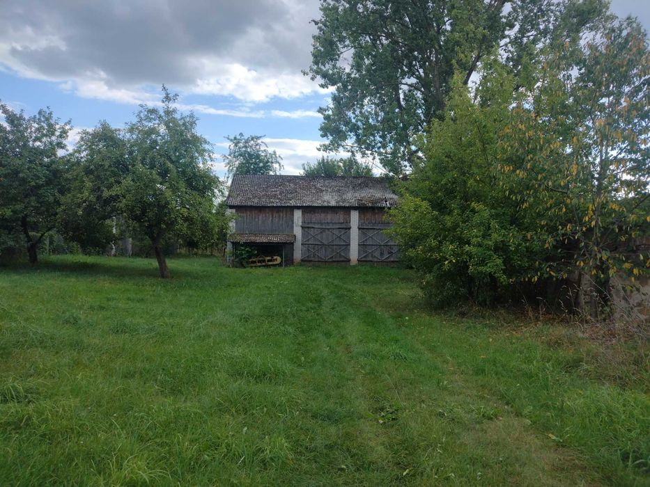Działka, dom, pole, las