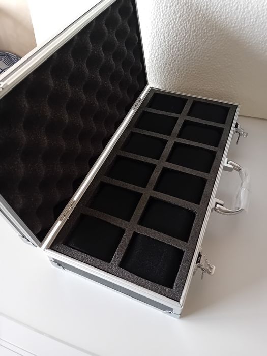 Mala transporte 12 relógios Tissot Seiko Hamilton Breitling Omega Iwc