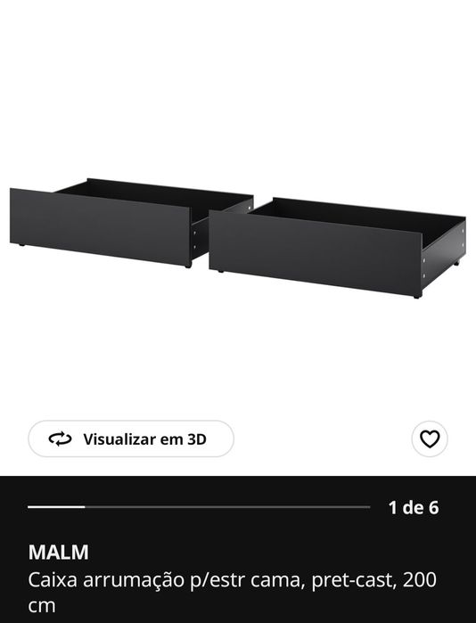 Cama completa IKEA com gavetas e colchão ( transporte grátis Lisboa)