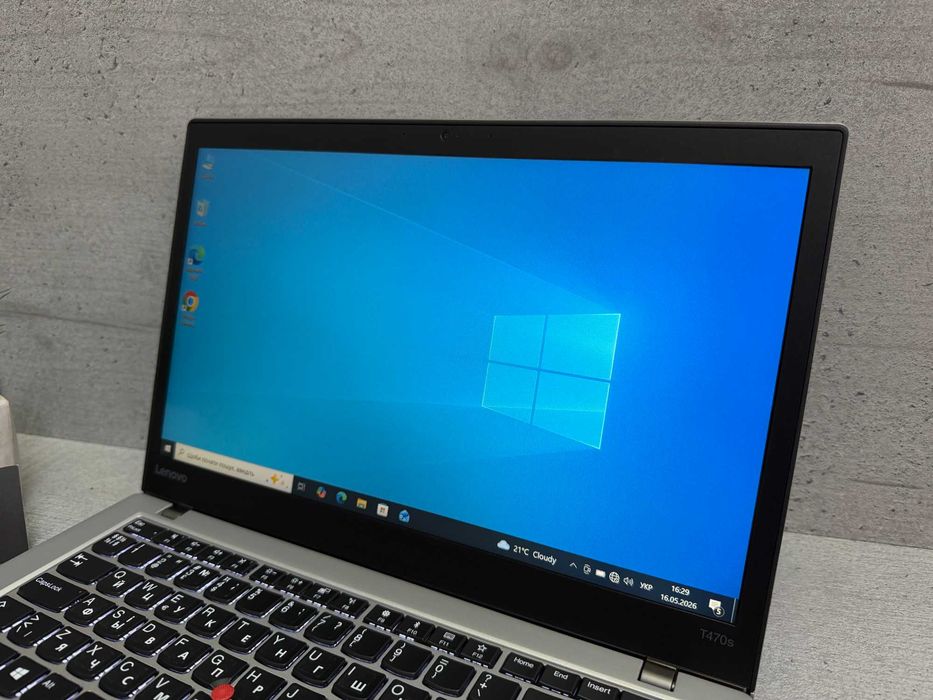 Стильний ноутбук Lenovo T470s/i5-7200u/8gb ddr4/256gb ssd