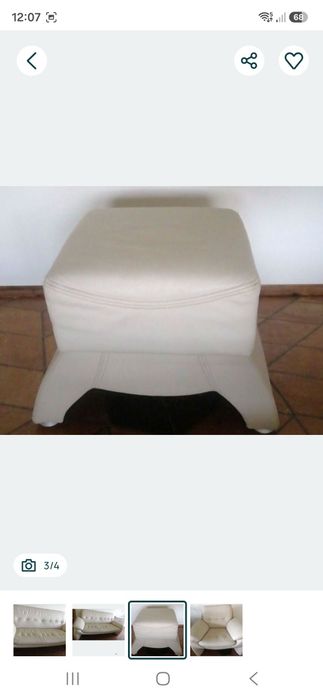 Komplet mebli z skóry naturalnej. Jak nowy