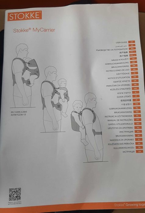 Mochila marsúpio porta bebé até aos 3 anos Stokke MyCarrier