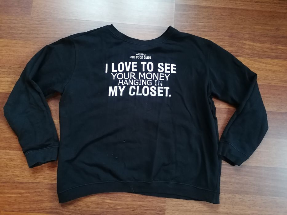 Rozm. ok M /L, ZARA, Czarna bluza z długimi rękawami