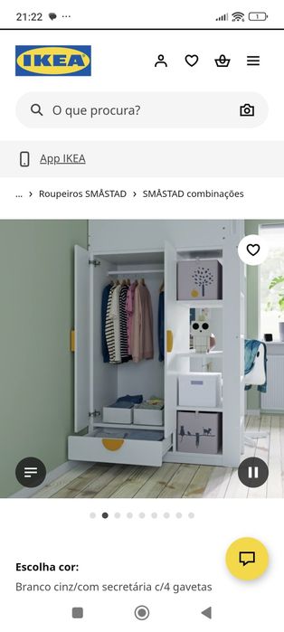 Quarto beliche, roupeiro, secretária IKEA