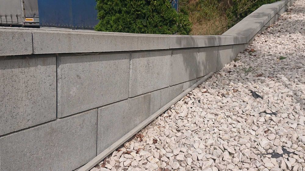 Pustak szalunkowy z fazą ogrodzenie płot ściana oporowa