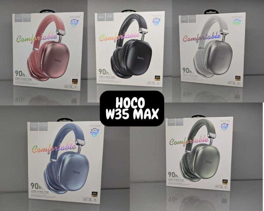 Держат 90 часов! Наушники беспроводные Hoco W35 Max для iphone аирподс