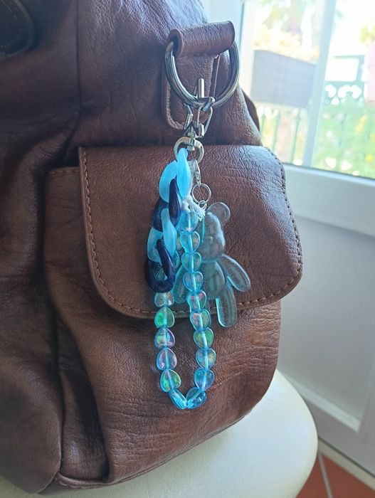 Bag charm artesanal urso
