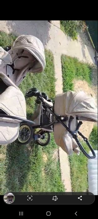 Продам каляску з Німечинни, шкіряна.
