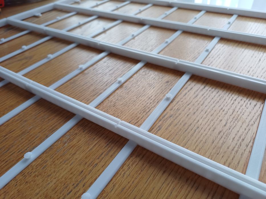 Ramka z wieszakami na Hot Wheels do ikea sannahed 50x50 druk 3D 1szt